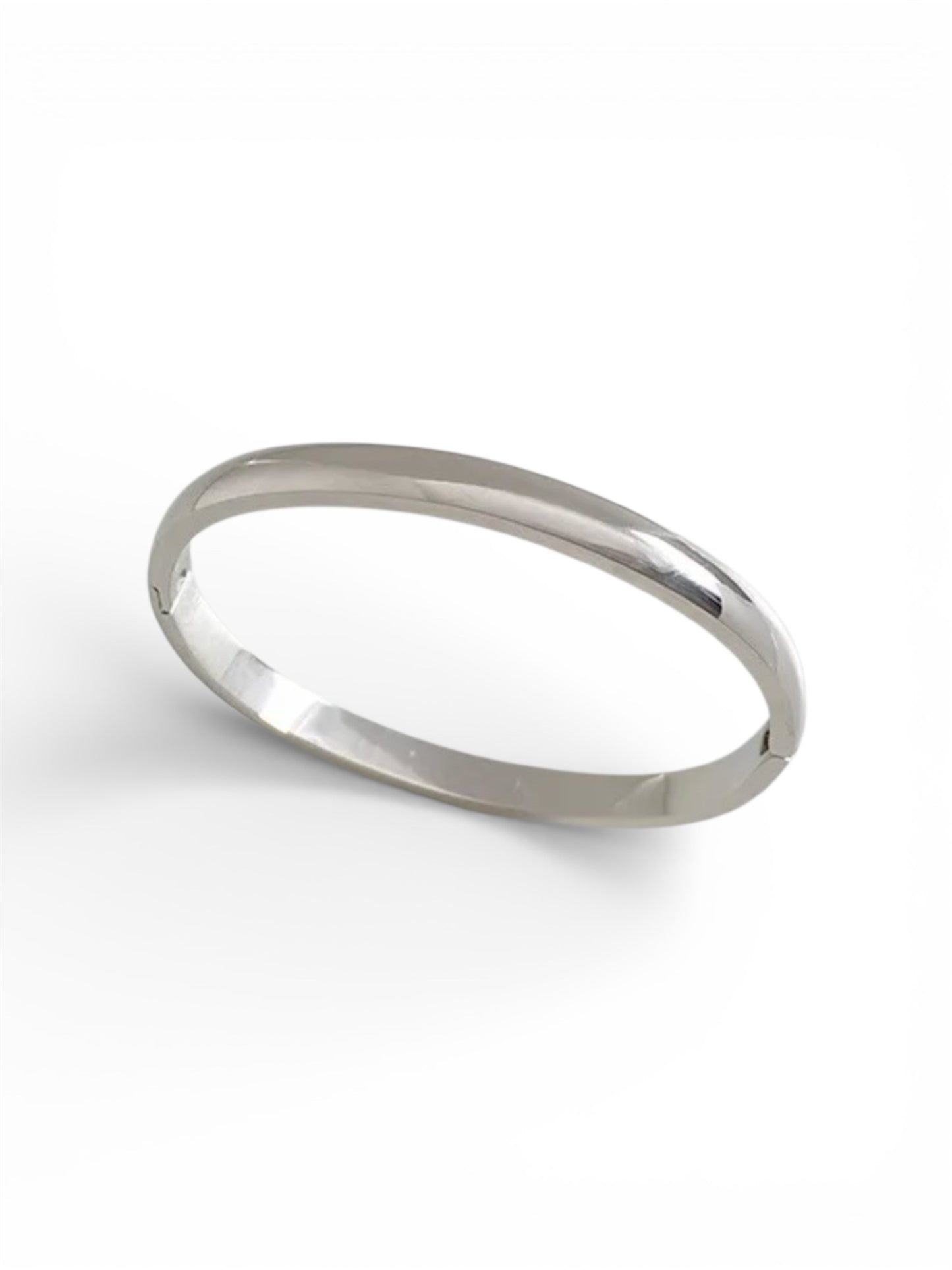 Velour Silver Bangle