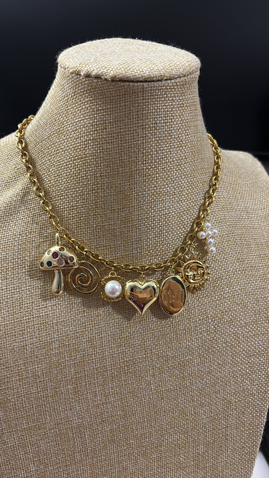 Chunky Charm Necklace