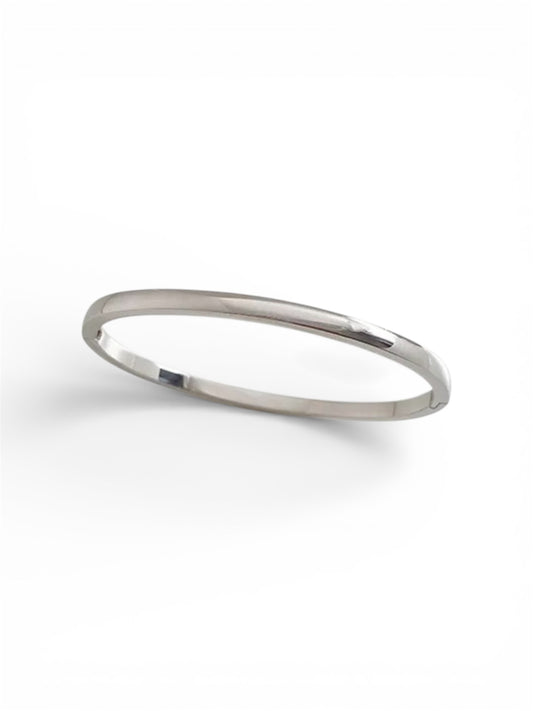 Velour Silver Bangle