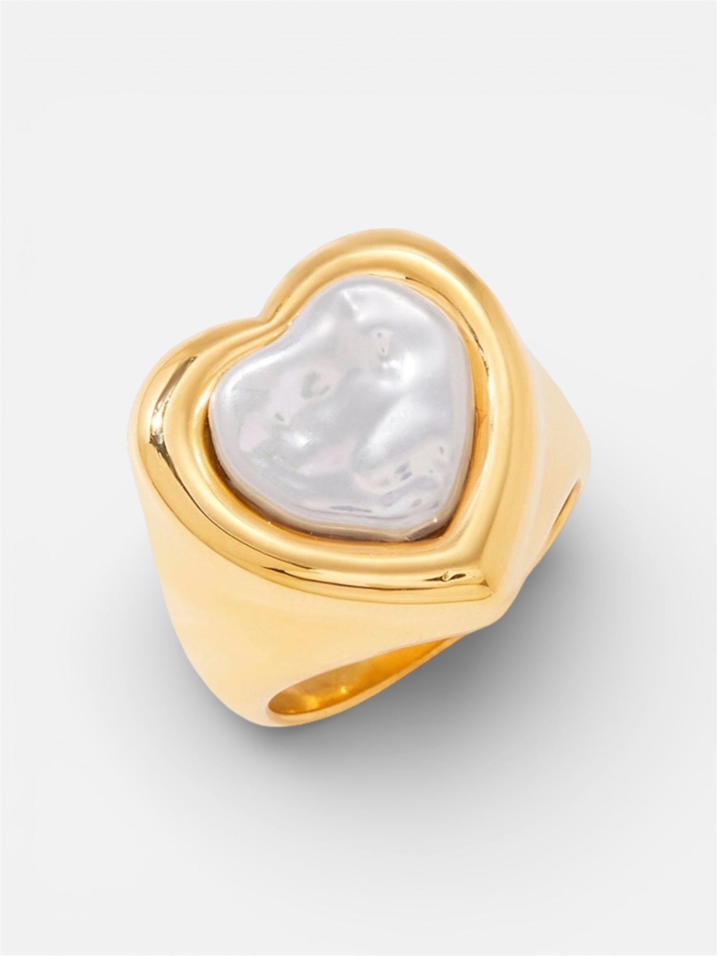 Pearl Heart Ring