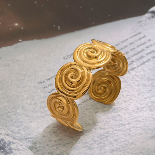 Spiral Golden Cuff